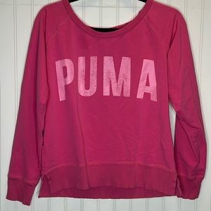 - Puma Pink Pull Over Sweat Shirt Size Small